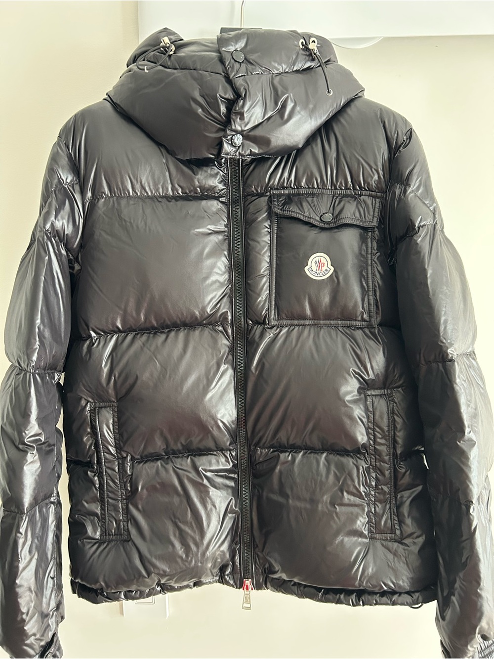 Authentic Moncler Montbéliard Short Down Jacket - Black (Size 3 / Large)